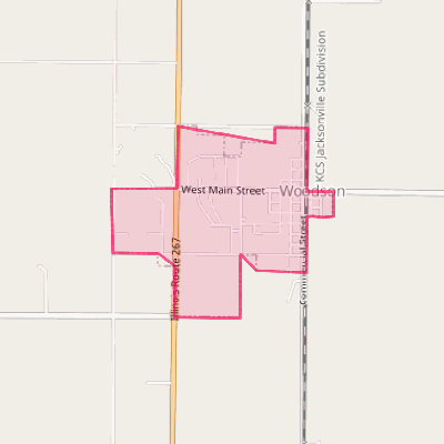 Map of Woodson