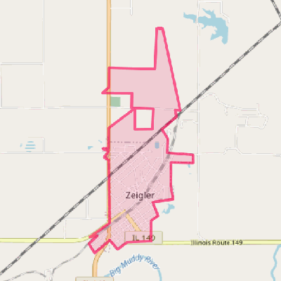 Map of Zeigler