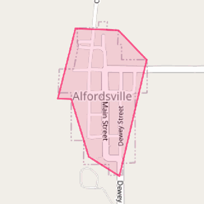 Map of Alfordsville