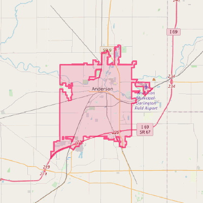 Map of Anderson