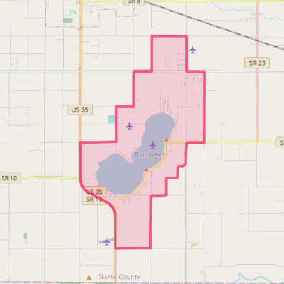 Map of Bass Lake