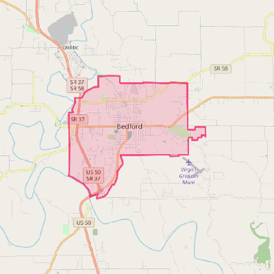 Map of Bedford