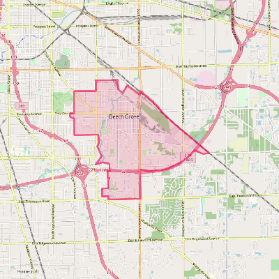 Map of Beech Grove