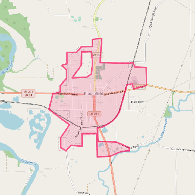 Map of Bloomfield