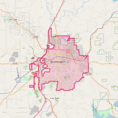 Map of Bloomington