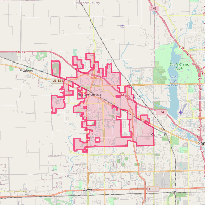 Map of Brownsburg