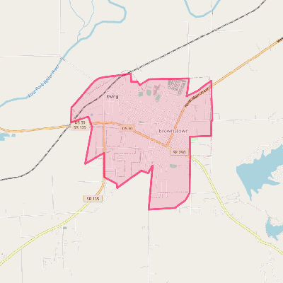 Map of Brownstown