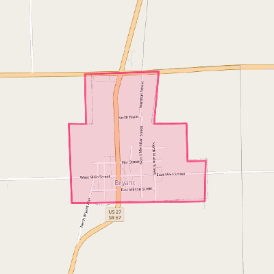 Map of Bryant