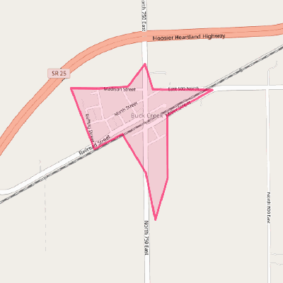 Map of Buck Creek