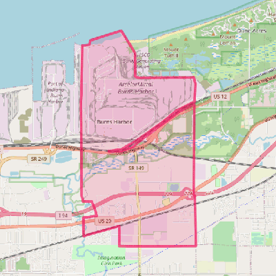 Map of Burns Harbor