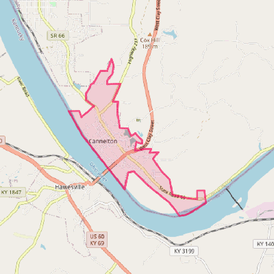 Map of Cannelton