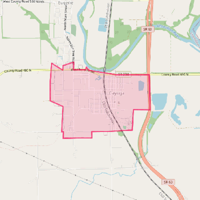 Map of Cayuga