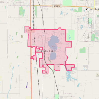 Map of Cedar Lake