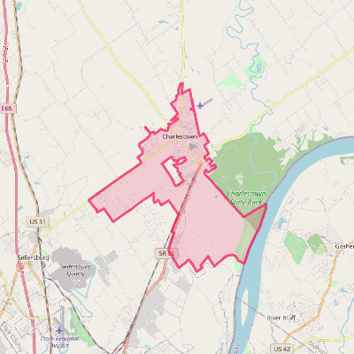 Map of Charlestown