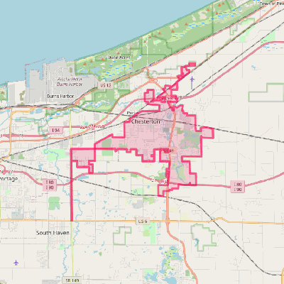 Map of Chesterton