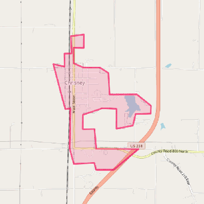 Map of Chrisney