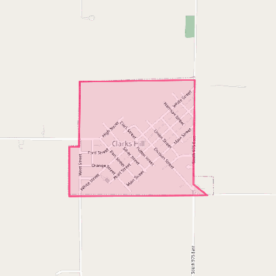 Map of Clarks Hill
