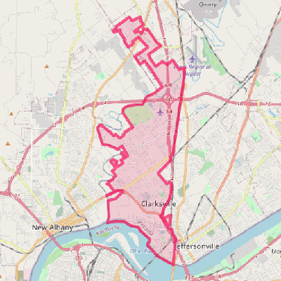 Map of Clarksville