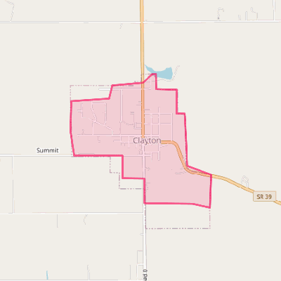 Map of Clayton