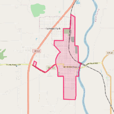 Map of Clinton