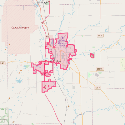 Map of Columbus