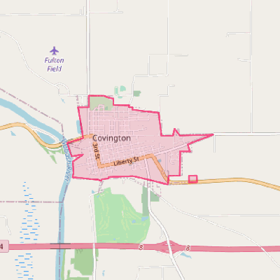 Map of Covington