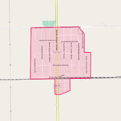 Map of Dana