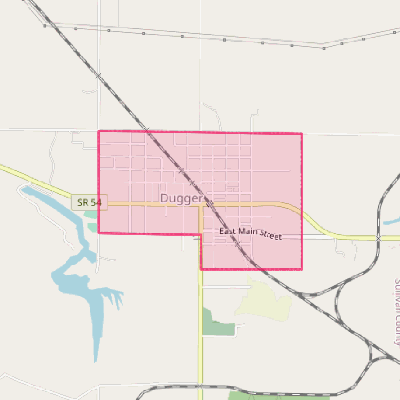 Map of Dugger