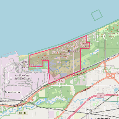 Map of Dune Acres