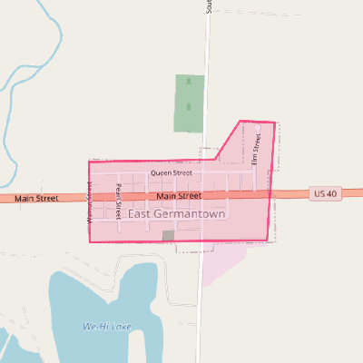 Map of East Germantown