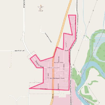 Map of Edwardsport