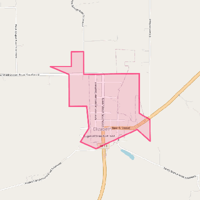 Map of Elizabeth