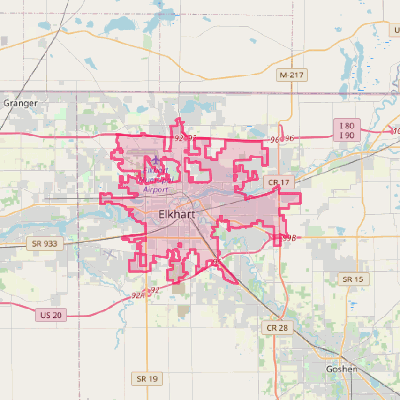 Map of Elkhart