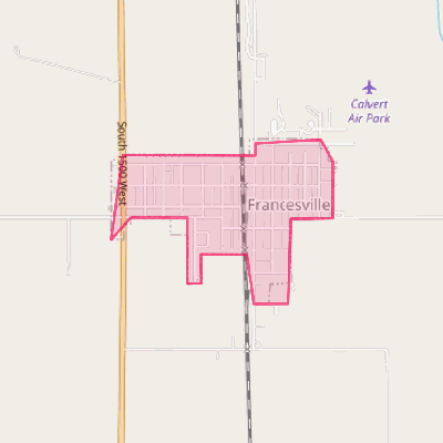 Map of Francesville