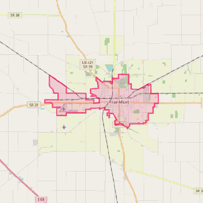 Map of Frankfort
