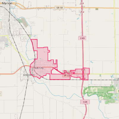 Map of Gas City