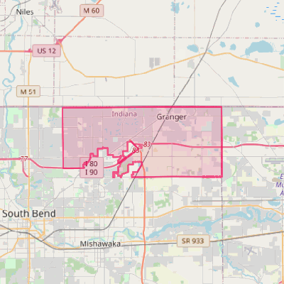 Map of Granger