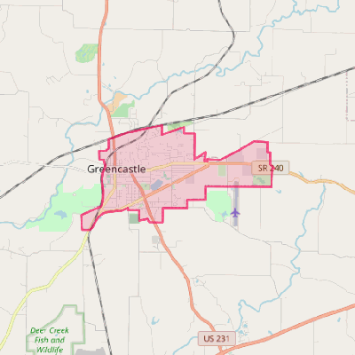 Map of Greencastle