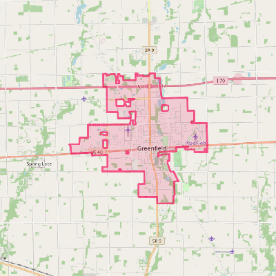 Map of Greenfield