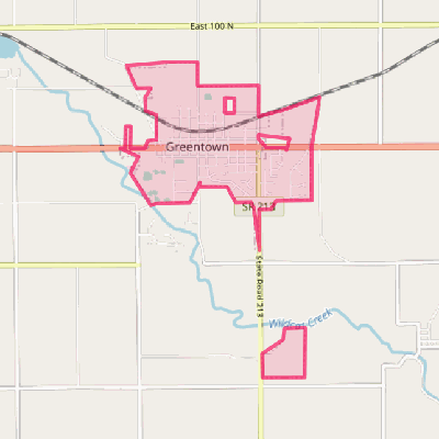 Map of Greentown