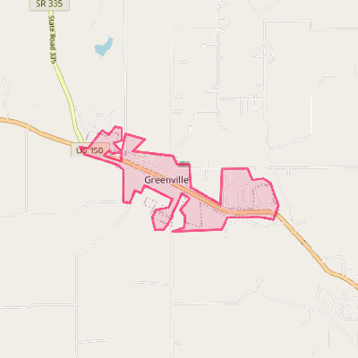 Map of Greenville