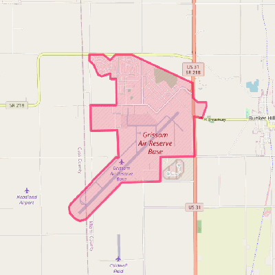 Map of Grissom AFB