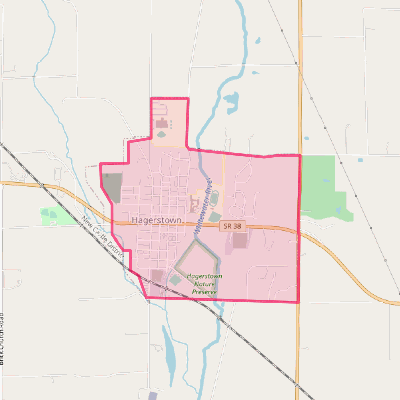 Map of Hagerstown