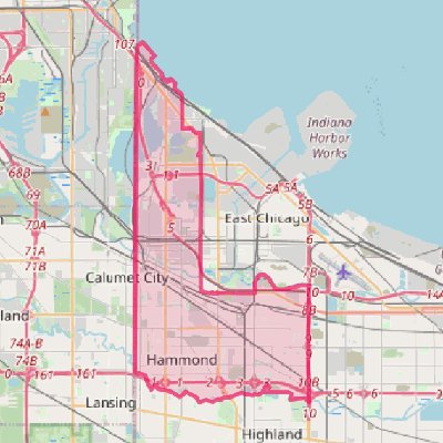 Map of Hammond