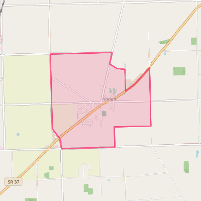 Map of Harlan