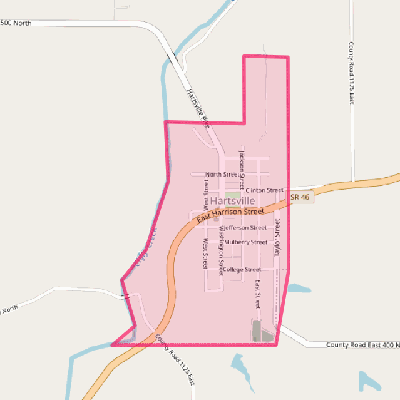 Map of Hartsville