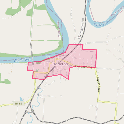 Map of Hazleton