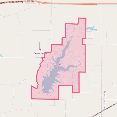 Map of Heritage Lake