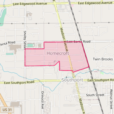 Map of Homecroft