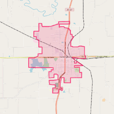 Map of Huntingburg